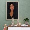 Amedeo Modigliani: Margherita | Contemporary Portrait Painting, Elegant Modigliani Print for Your Modern Wall Decor