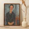 Amedeo Modigliani: Chaim Soutine | Contemporary Portrait Painting, Elegant Modigliani Print for Your Modern Wall Decor