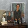 Amedeo Modigliani: Chaim Soutine | Contemporary Portrait Painting, Elegant Modigliani Print for Your Modern Wall Decor