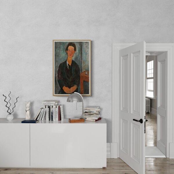 Amedeo Modigliani: Chaim Soutine | Contemporary Portrait Painting, Elegant Modigliani Print for Your Modern Wall Decor