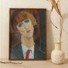 Amedeo Modigliani: Madame Kisling | Contemporary Portrait Painting, Elegant Modigliani Print for Your Modern Wall Decor