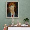Amedeo Modigliani: Madame Kisling | Contemporary Portrait Painting, Elegant Modigliani Print for Your Modern Wall Decor