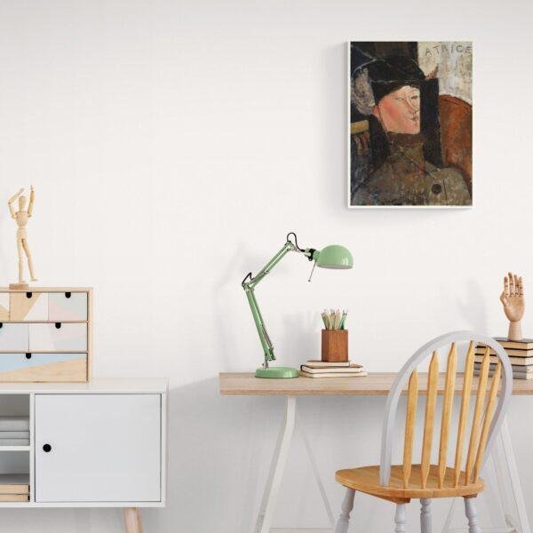 Amedeo Modigliani: Beatrice | Contemporary Portrait Painting, Elegant Modigliani Print for Your Modern Wall Decor