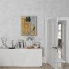 Amedeo Modigliani: Cypresses and Houses at Cagnes | Contemporary Portrait Painting, Elegant Modigliani Print for Your Modern Wall Decor