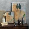 Amedeo Modigliani: Cypresses and Houses at Cagnes | Contemporary Portrait Painting, Elegant Modigliani Print for Your Modern Wall Decor