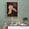 Amedeo Modigliani: Adrienne | Contemporary Portrait Painting, Elegant Modigliani Print for Your Modern Wall Decor