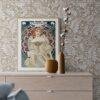 Alphonse Mucha Art Nouveau 'F. Champenois' Poster | Unique Wall Art Gift for Her & Friends