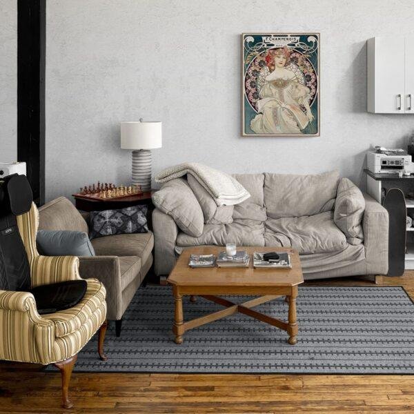 Alphonse Mucha Art Nouveau 'F. Champenois' Poster | Unique Wall Art Gift for Her & Friends
