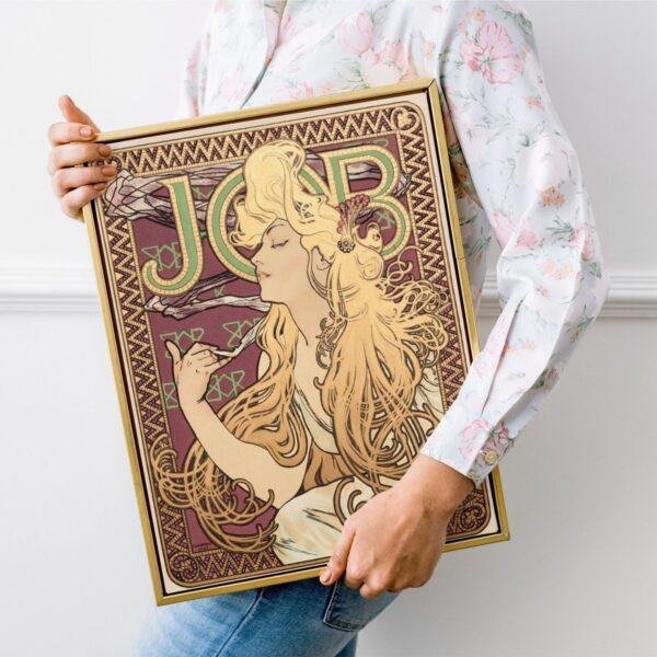 Alphonse Mucha Art Nouveau 'Job' Poster | Unique Wall Art Gift for Her & Friends