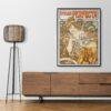 Alphonse Mucha Art Nouveau 'Cycles Perfecta' Poster | Unique Wall Art Gift for Her & Friends