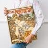 Alphonse Mucha Art Nouveau 'Cycles Perfecta' Poster | Unique Wall Art Gift for Her & Friends