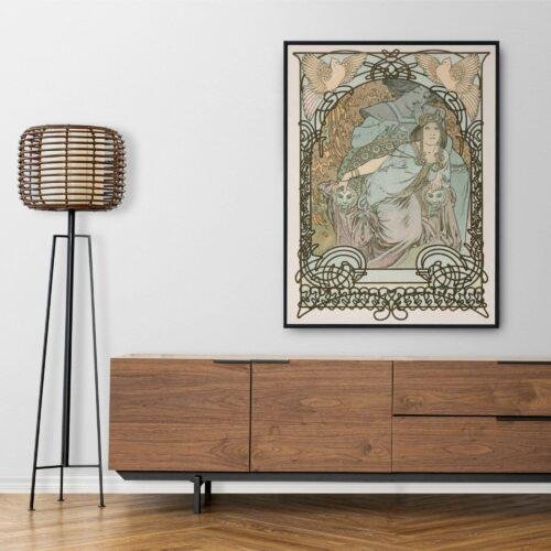 Alphonse Mucha Art Nouveau 'Ilsee, Princesse de Tripoli' Poster | Unique Wall Art Gift for Her & Friends