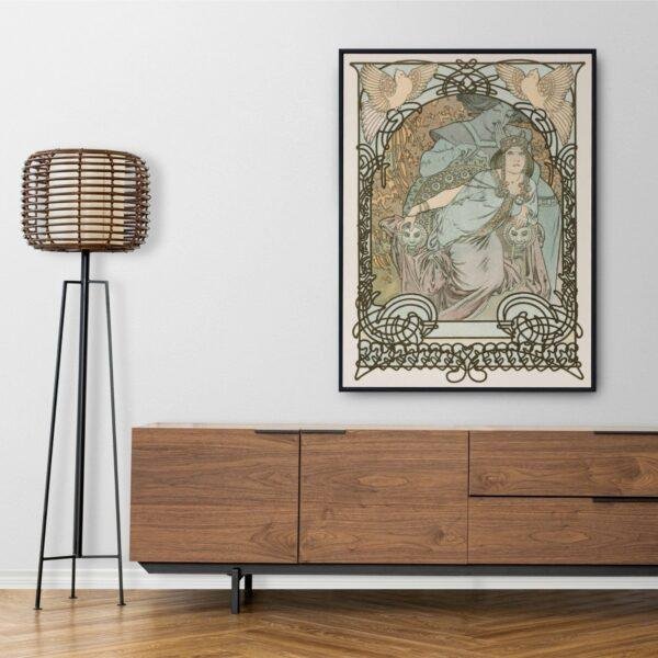 Alphonse Mucha Art Nouveau 'Ilsee, Princesse de Tripoli' Poster | Unique Wall Art Gift for Her & Friends