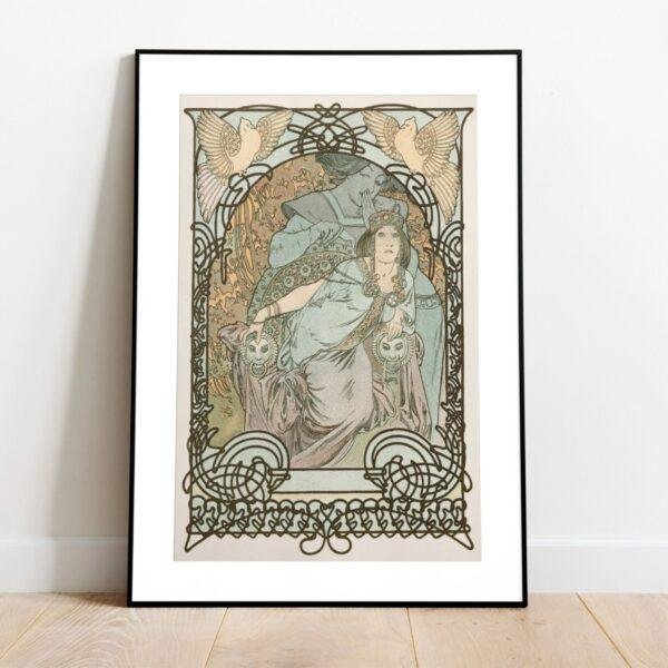 Alphonse Mucha Art Nouveau 'Ilsee, Princesse de Tripoli' Poster | Unique Wall Art Gift for Her & Friends