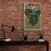 Alphonse Mucha Art Nouveau Poster: Harmony of Nature Giclée Print