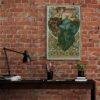 Alphonse Mucha Art Nouveau Poster: Harmony of Nature Giclée Print