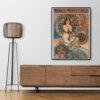 Alphonse Mucha Art Nouveau 'Monaco Monte Carlo' Poster | Unique Wall Art Gift for Her & Friends