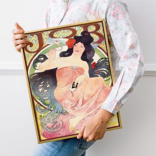 Alphonse Mucha Art Nouveau 'Ephemeral Elegance' Poster | Unique Wall Art Gift for Her & Friends