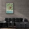 Gravity-Defying Pool Plunge | Modern Minimalist Wall Art Print | Contemporary Abstract Diver Poster | Trendy Wall Art
