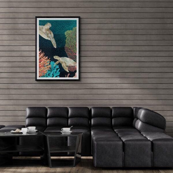 Silent Ballet in the Ocean Depths | Modern Abstract Wall Decor | Contemporary Art