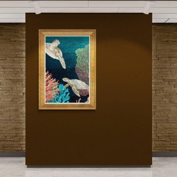 Silent Ballet in the Ocean Depths | Modern Abstract Wall Decor | Contemporary Art