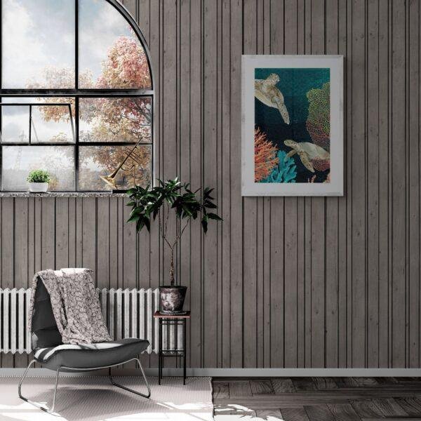 Silent Ballet in the Ocean Depths | Modern Abstract Wall Decor | Contemporary Art