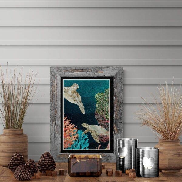 Silent Ballet in the Ocean Depths | Modern Abstract Wall Decor | Contemporary Art