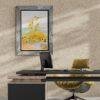 Van Gogh's Sunflower Maiden: Modern Floral Art Print | Unique Wall Art