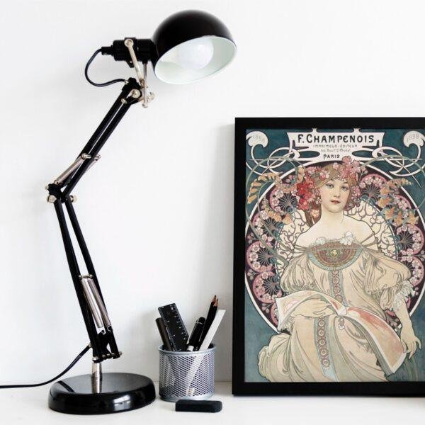 Alphonse Mucha Art Nouveau 'F. Champenois' Poster | Unique Wall Art Gift for Her & Friends