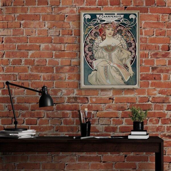Alphonse Mucha Art Nouveau 'F. Champenois' Poster | Unique Wall Art Gift for Her & Friends