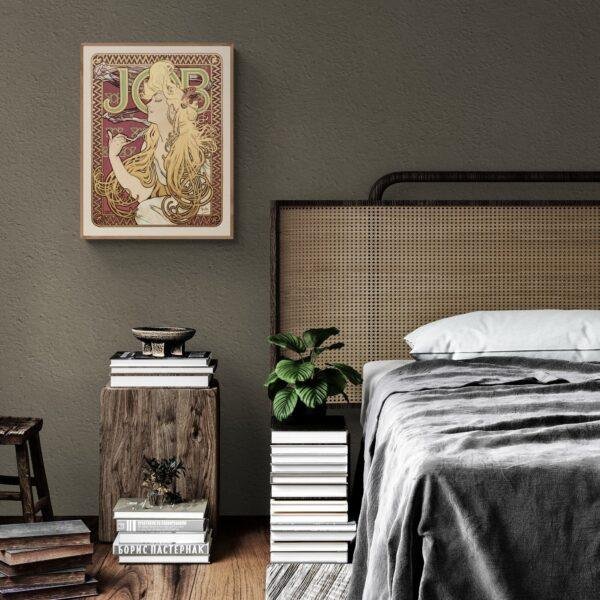Alphonse Mucha Art Nouveau 'Job' Poster | Unique Wall Art Gift for Her & Friends