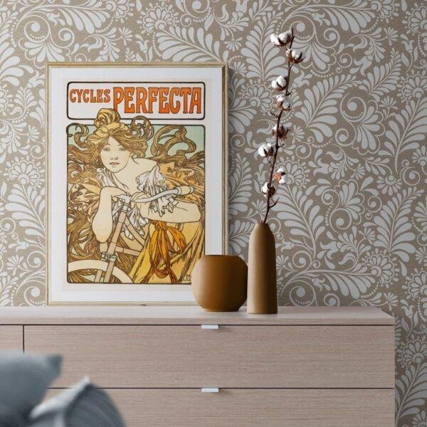 Alphonse Mucha Art Nouveau 'Cycles Perfecta' Poster | Unique Wall Art Gift for Her & Friends