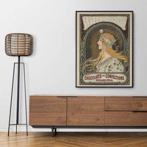 Alphonse Mucha Art Nouveau 'Zodiac' Poster | Unique Wall Art Gift for Her & Friends
