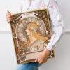 Alphonse Mucha Art Nouveau 'La Plume' Poster | Unique Wall Art Gift for Her & Friends