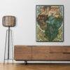 Alphonse Mucha Art Nouveau Poster: Harmony of Nature Giclée Print