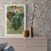 Alphonse Mucha Art Nouveau Poster: Harmony of Nature Giclée Print