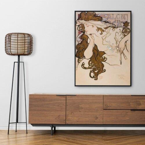 Alphonse Mucha Art Nouveau Poster | 'Salon des Cent' Giclée Print