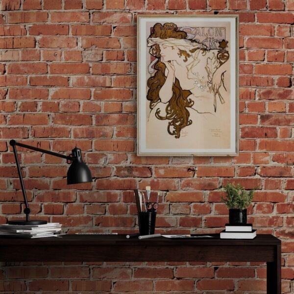 Alphonse Mucha Art Nouveau Poster | 'Salon des Cent' Giclée Print