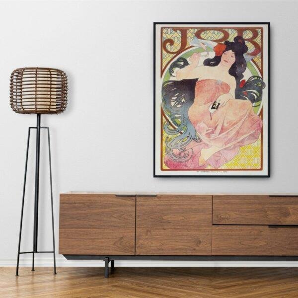 Alphonse Mucha Art Nouveau 'Ephemeral Elegance' Poster | Unique Wall Art Gift for Her & Friends