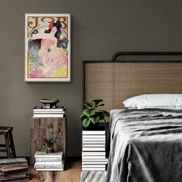 Alphonse Mucha Art Nouveau 'Ephemeral Elegance' Poster | Unique Wall Art Gift for Her & Friends
