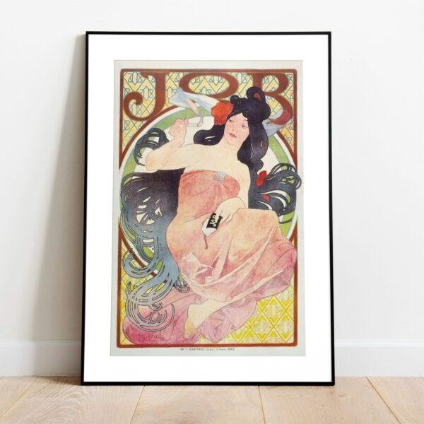 Alphonse Mucha Art Nouveau 'Ephemeral Elegance' Poster | Unique Wall Art Gift for Her & Friends