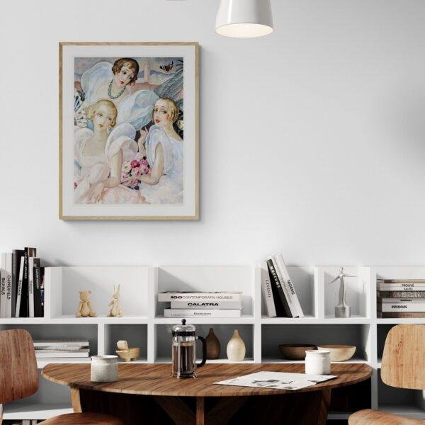 Gerda Wegener: "Les femmes fatales", Danish painter, Equal Rights, Matte Poster