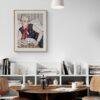 Gerda Wegener: "Woman with her Dog", Danish painter, Equal Rights, Matte Poster