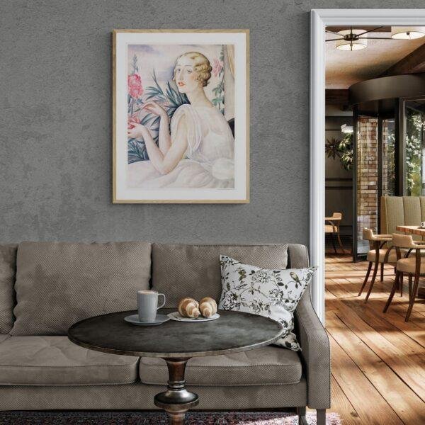 Gerda Wegener: "Woman By The Windowsill", Danish painter, Equal Rights, Matte Poster