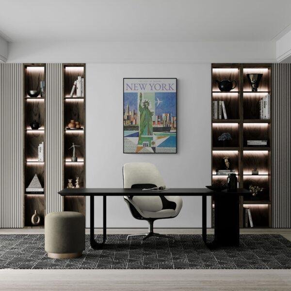 Retro New York Travel Poster: Vintage 'I Love NY' Art Print