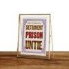 Chromatic Wood Type Poster: Vintage Typographic Print, Detriment Prison Untie