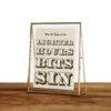 Vintage Wood Type Poster: "Lighter Hours Bits Sin" Typographic Print