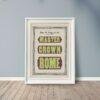 Vintage Wood Type Poster: Master Crown Rome, Typographic Print