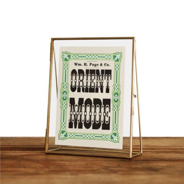 Vintage Wood Type Poster: "Orient Mode" Typographic Print
