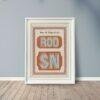 Vintage Wood Type Poster: Chromatic Typographic Art Print